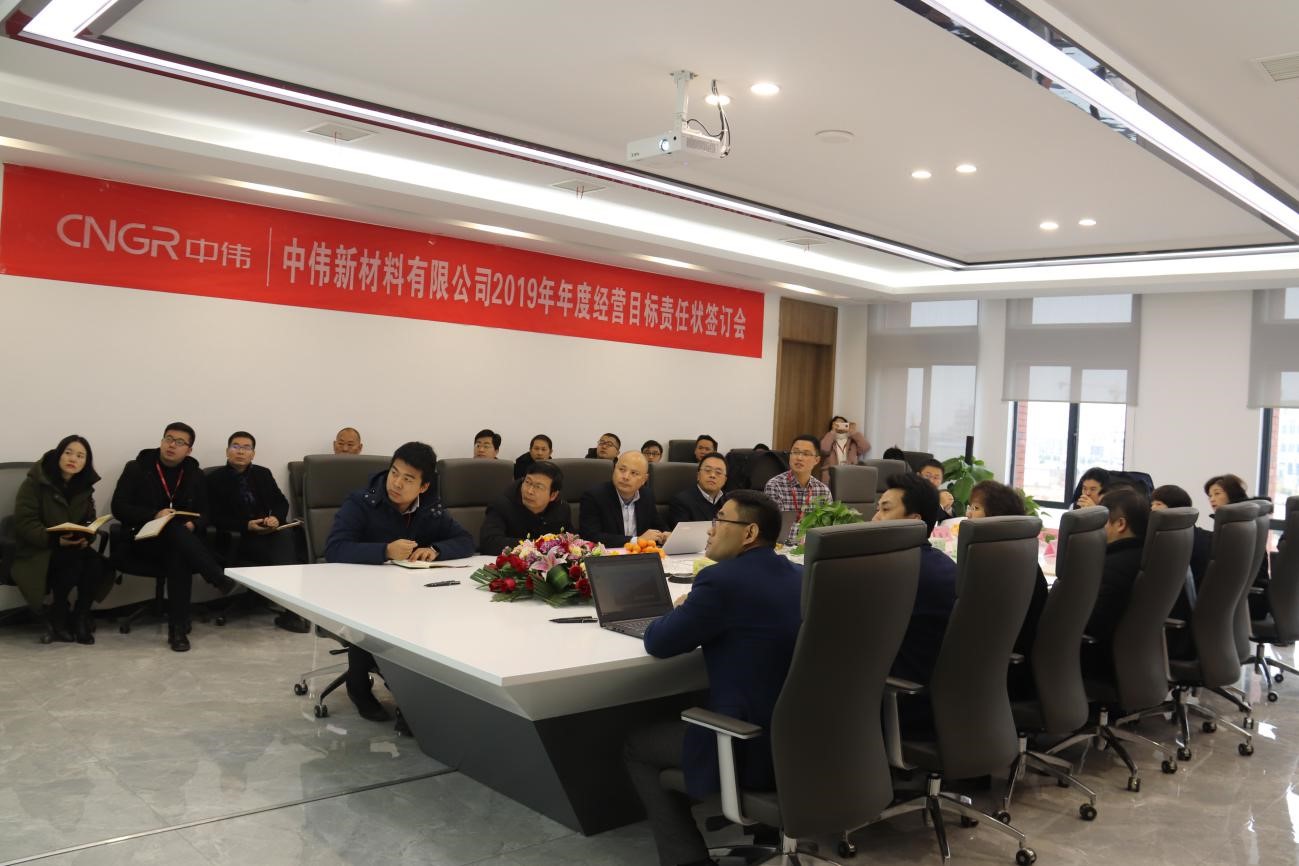 目标至上，砥砺前行——球盟会新材料2019年度经营目标责任状签订仪式成功举行 
